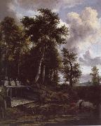 Jacob van Ruisdael, Landscape with a Sluice Gate